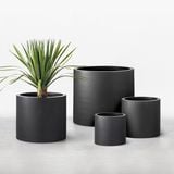  Matte Black Fiberglass Planter | AUFS034 
