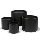  Matte Black Fiberglass Planter | AUFS034 