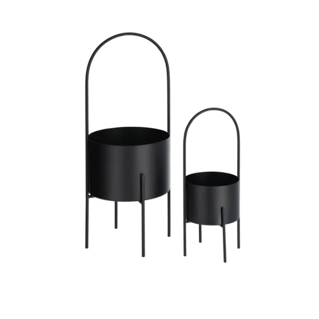  Modern Black Metal Planter | AUM038 