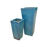  Modern Ceramic Square Planter | AUV052 