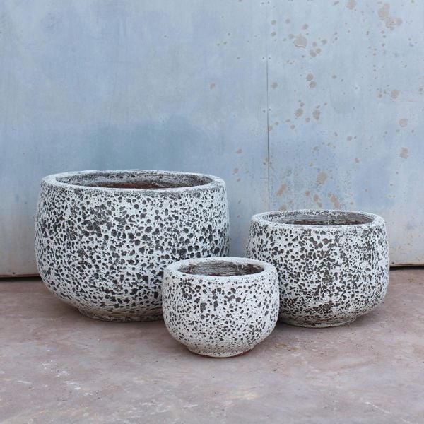 Modern Concrete Texture Round Planter AUP060 - 1