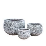  Modern Concrete Texture Round Planter | AUP060 