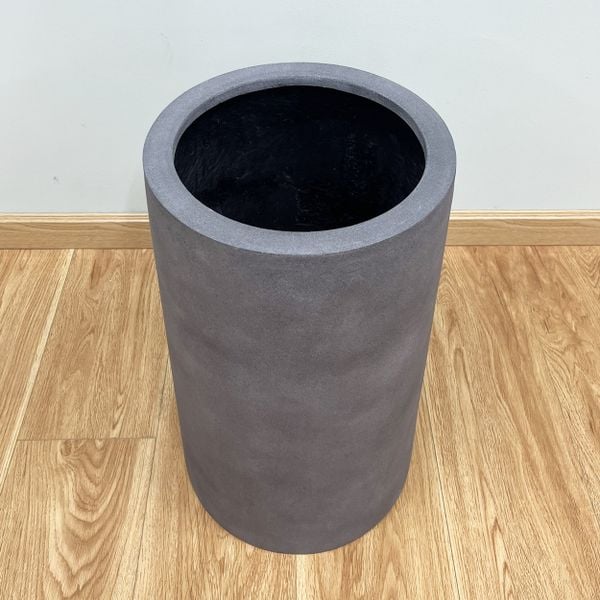 Modern Cylinder Fiberstone Planter AUFS129 - 1