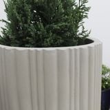  Natural Striped Fibercement Planter | AUFC009 
