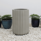  Natural Striped Fibercement Planter | AUFC009 