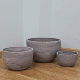  Natural Surface Round Lightweight Concrete Planter | AUFC045 
