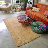  Natural Water Hyacinth Area Rug | AUW028 