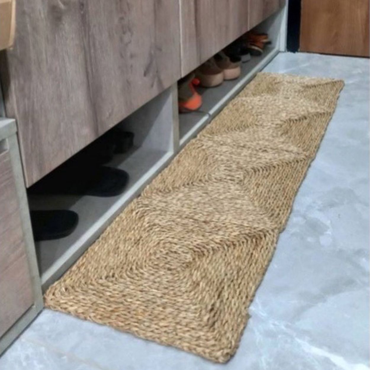  Natural Water Hyacinth Area Rug | AUW028 