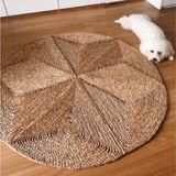  Natural Water Hyacinth Round Rug | AUW027 