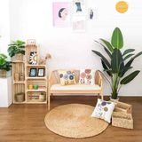  Natural Water Hyacinth Round Rug | AUW027 