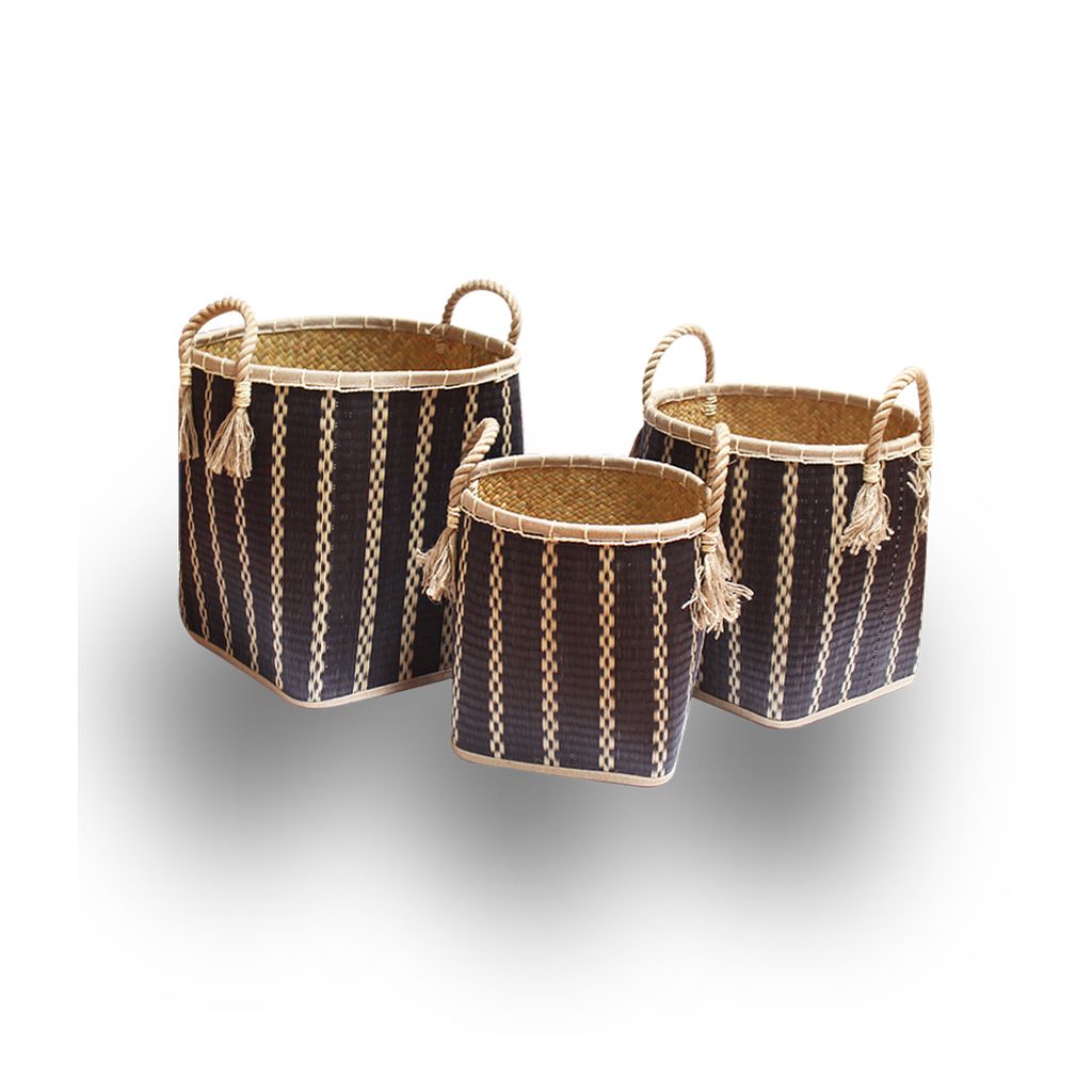  Natural Woven Storage Basket Set | AUW010 