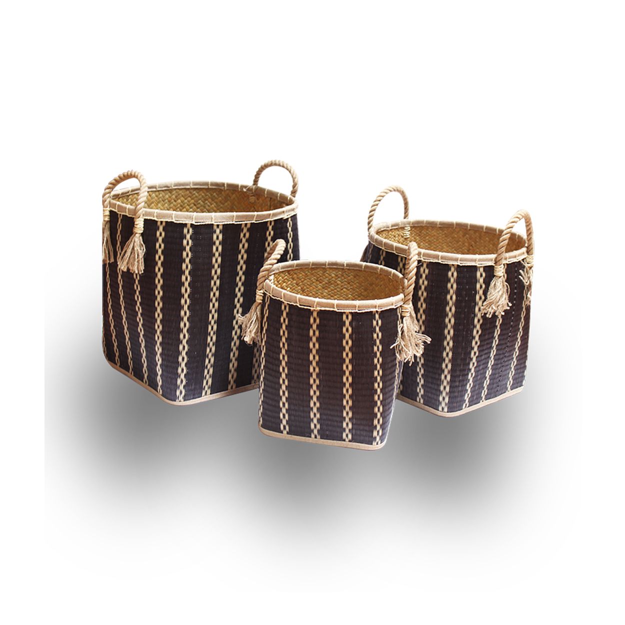  Natural Woven Storage Basket Set | AUW010 