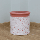 Petal Patterned Fibercement Planter | AUFC076 