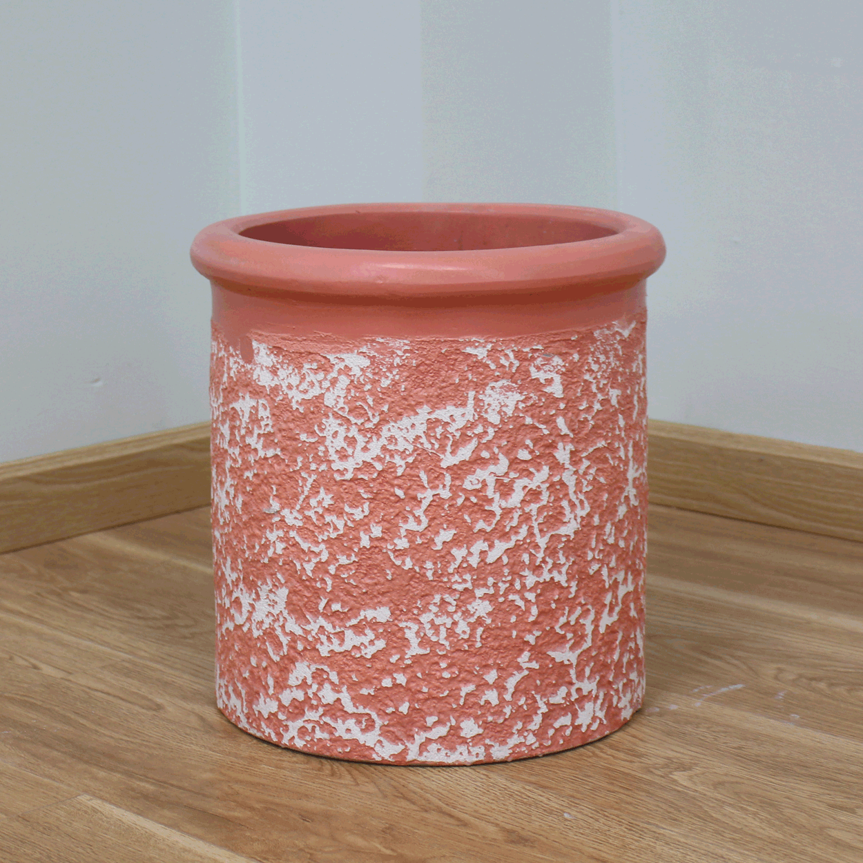  Petal Patterned Fibercement Planter | AUFC076 