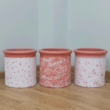  Petal Patterned Fibercement Planter | AUFC076 