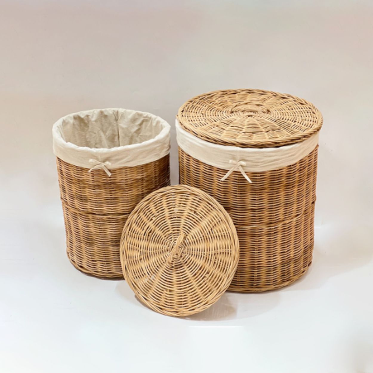  Rattan Storage Basket Set with Lid | AUW023 