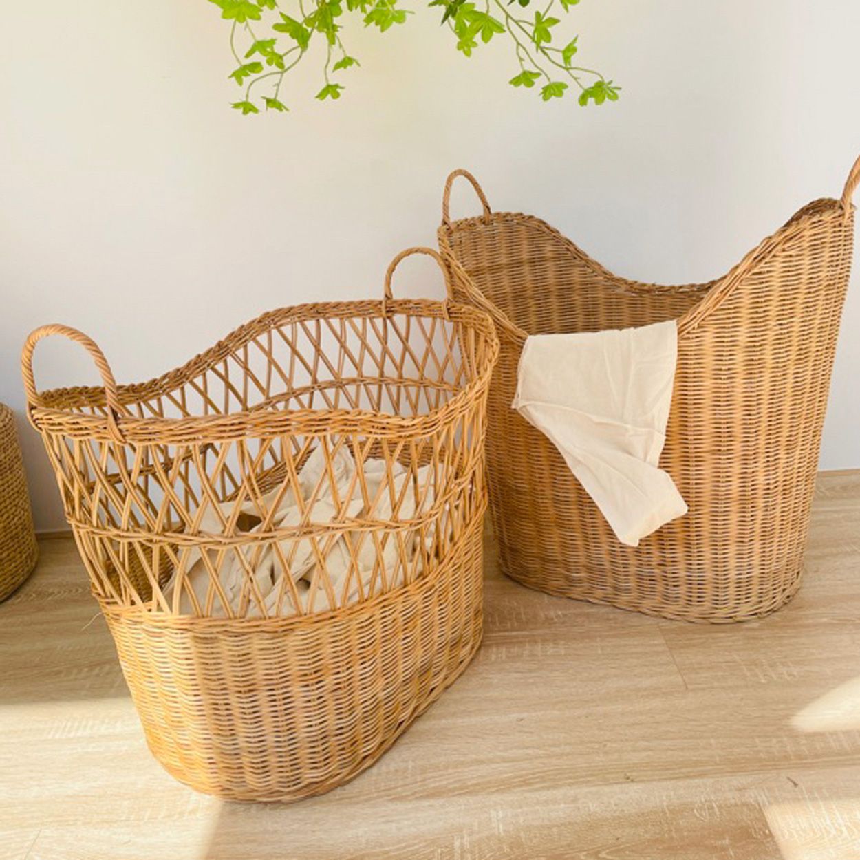  Rattan Storage Basket with Handles | AUW017 