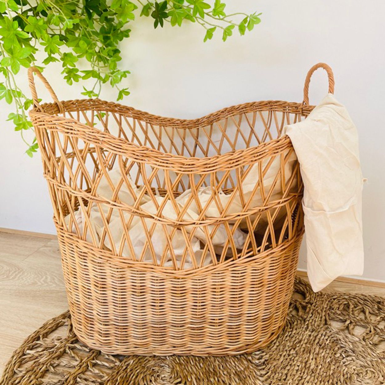  Rattan Storage Basket with Handles | AUW017 