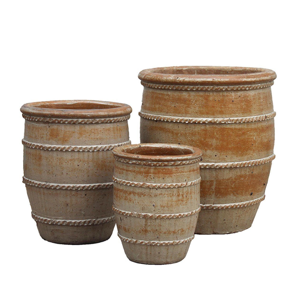  Ribbed Ceramic Planter | AUP030 