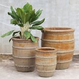  Ribbed Ceramic Planter | AUP030 