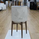  Grey Harmony Decorative Fibercement Planter with Stand | AUFC063 