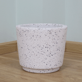  Rough Terrazzo White Fibercement Planter | AUFC051 