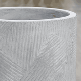  Grey Harmony Decorative Fibercement Planter with Stand | AUFC063 