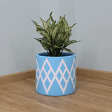  Round Cylinder Lightweight Concrete Planter | AUFC023 