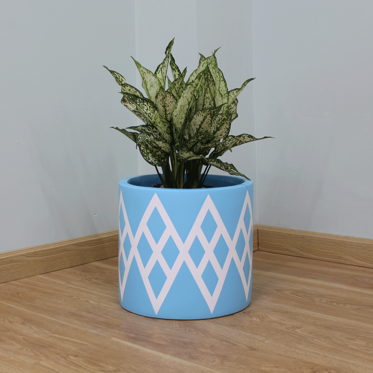  Round Cylinder Lightweight Concrete Planter | AUFC023 