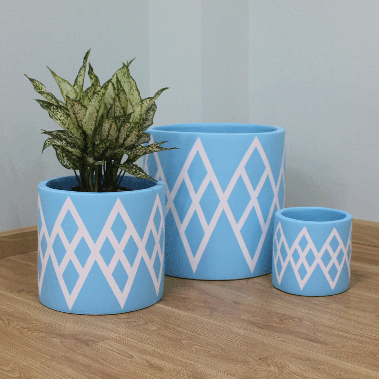  Round Cylinder Lightweight Concrete Planter | AUFC023 