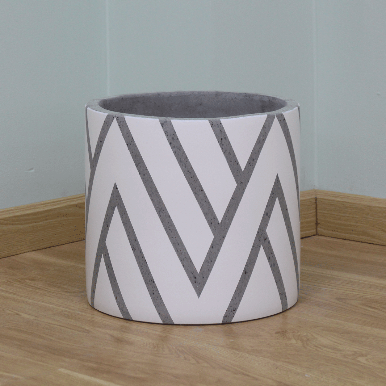  Round Cylinder Lightweight Concrete Planter | AUFC023 