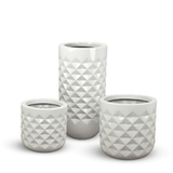  Round Diamond Decorative Pots Planter | AUFS081 