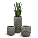  Round Diamond Decorative Pots Planter | AUFS081 