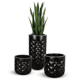  Round Diamond Decorative Pots Planter | AUFS081 