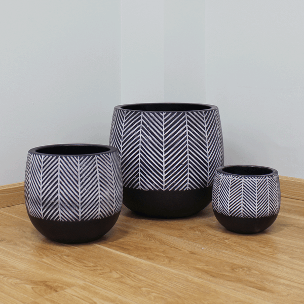 Round Egg Lightweight Concrete Pots | AUFC003 - 1