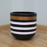  Round Egg Painted Fibercement Planter | AUFC018 