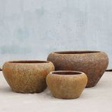  Round Outdoor Ceramic Planter | AUP004 