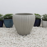  Round Ribbed Fibercement Planter | AUFC006 