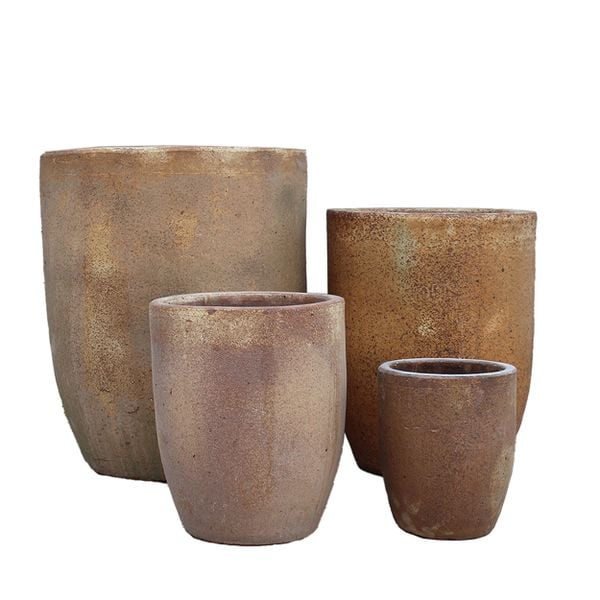 Rustic Earth Tone Ceramic Planter AUP021 - 1