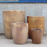  Rustic Earth Tone Ceramic Planter | AUP021 