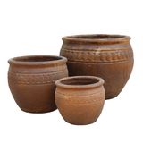  Rustic Glazed Ceramic Planter | AUP027 