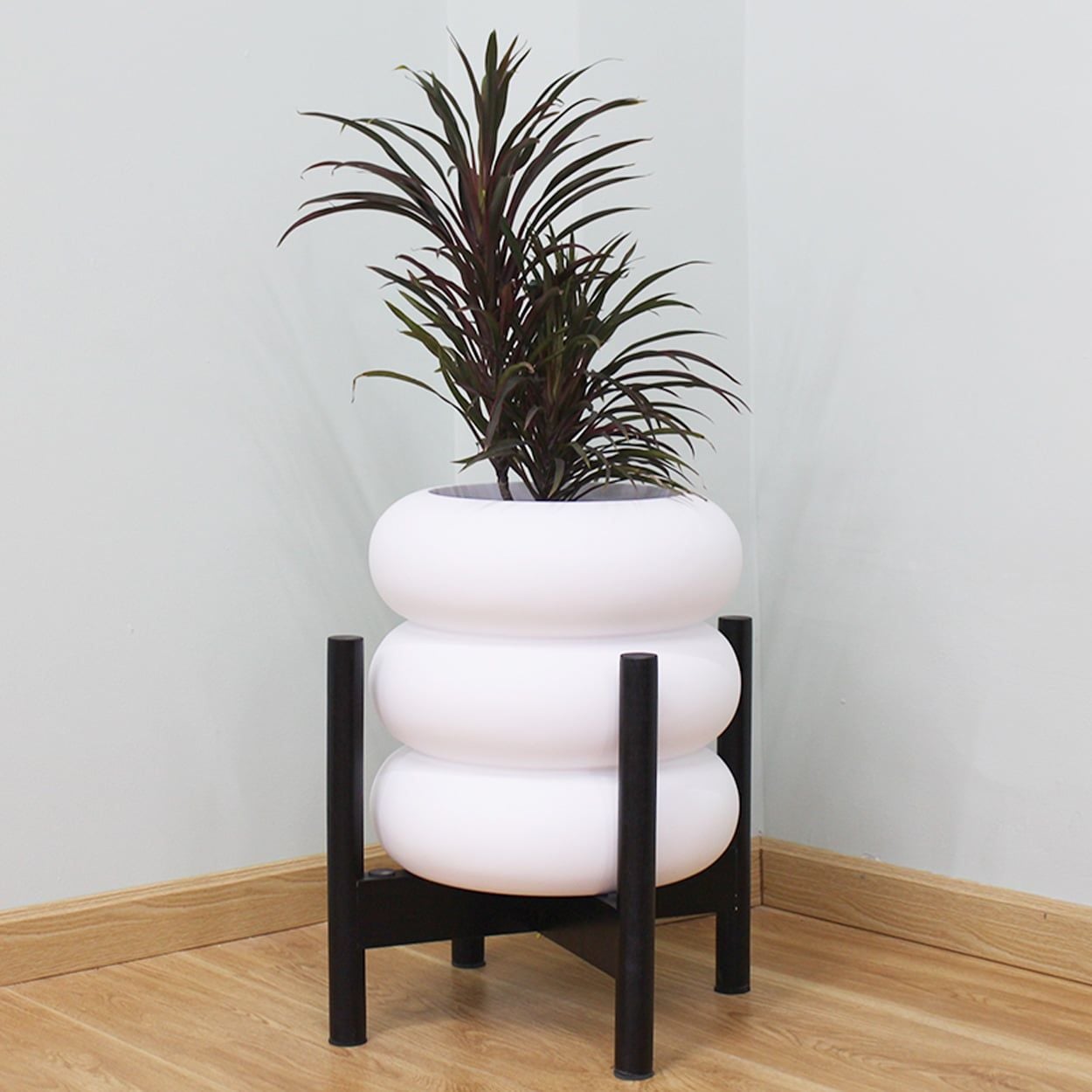  Stacked Ring Fiberglass Planter | AUFS112 