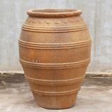  Striped Barrel Ceramic Planter | AUP042 