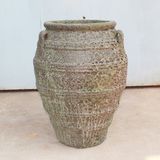  Striped Barrel Ceramic Planter | AUP042 
