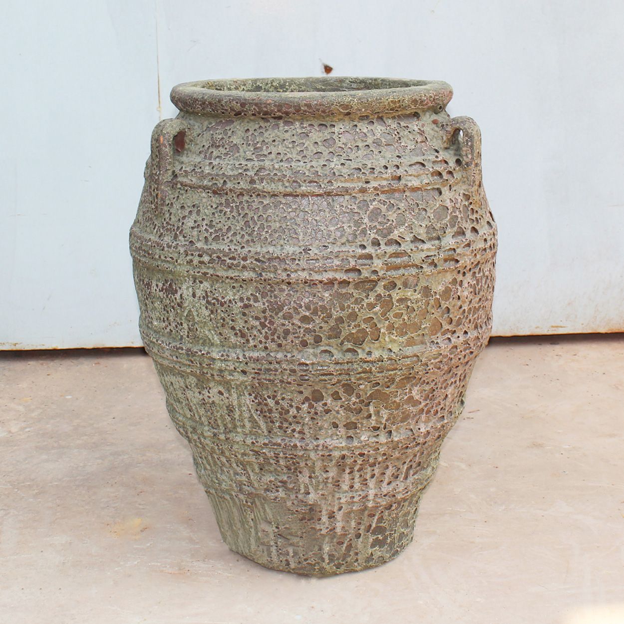  Striped Barrel Ceramic Planter | AUP042 