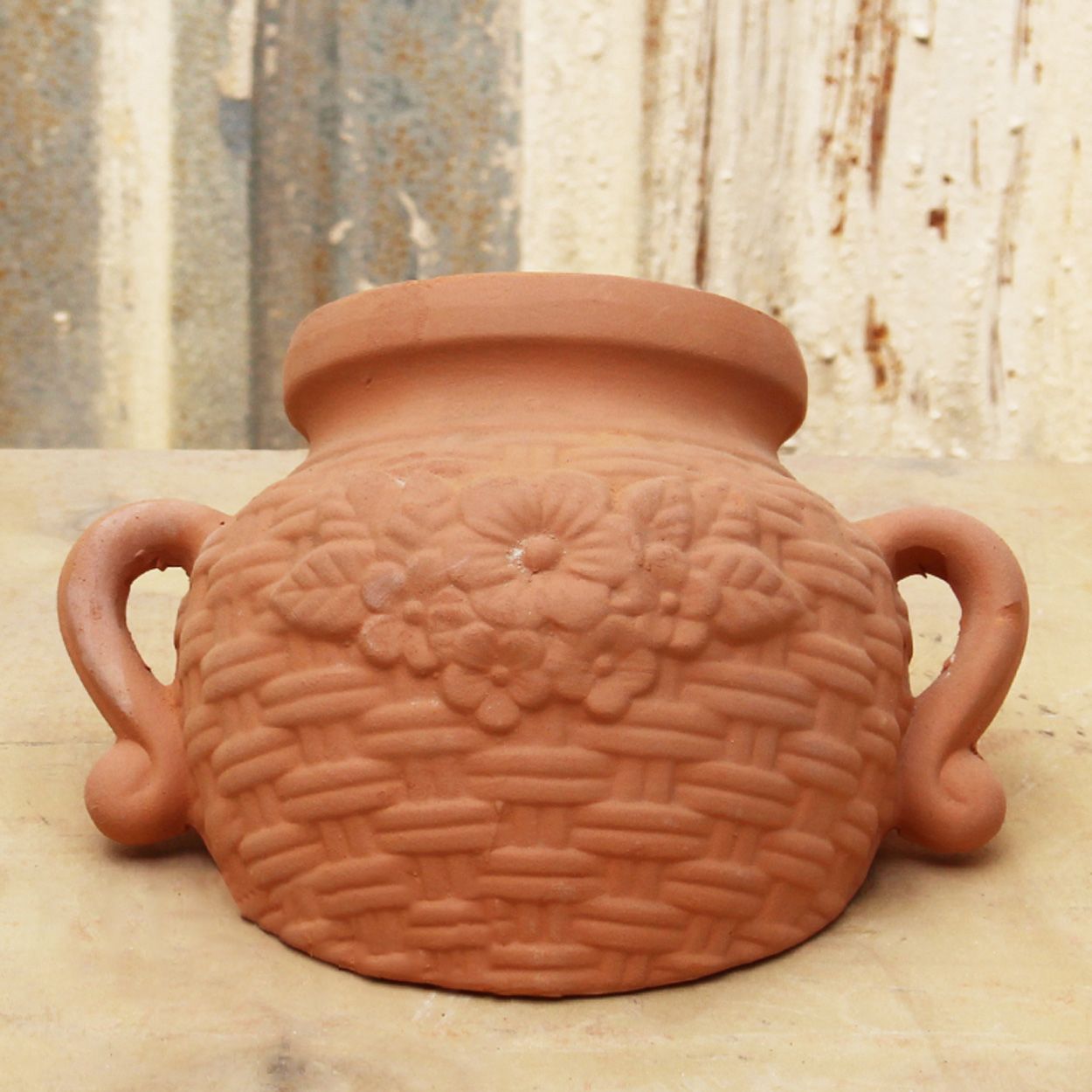 Terracotta Basket-Style Planter | AUT075 