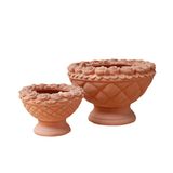  Terracotta Rose-Trimmed Garden Planter | AUT080 