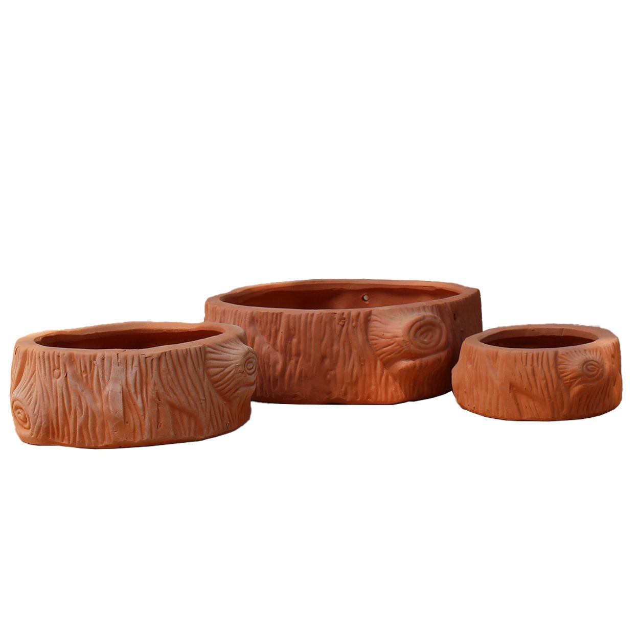 Terracotta Tree Stump Planter | AUT001 
