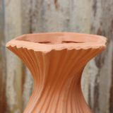  Terracotta Twisted Pattern Vase | AUT084 