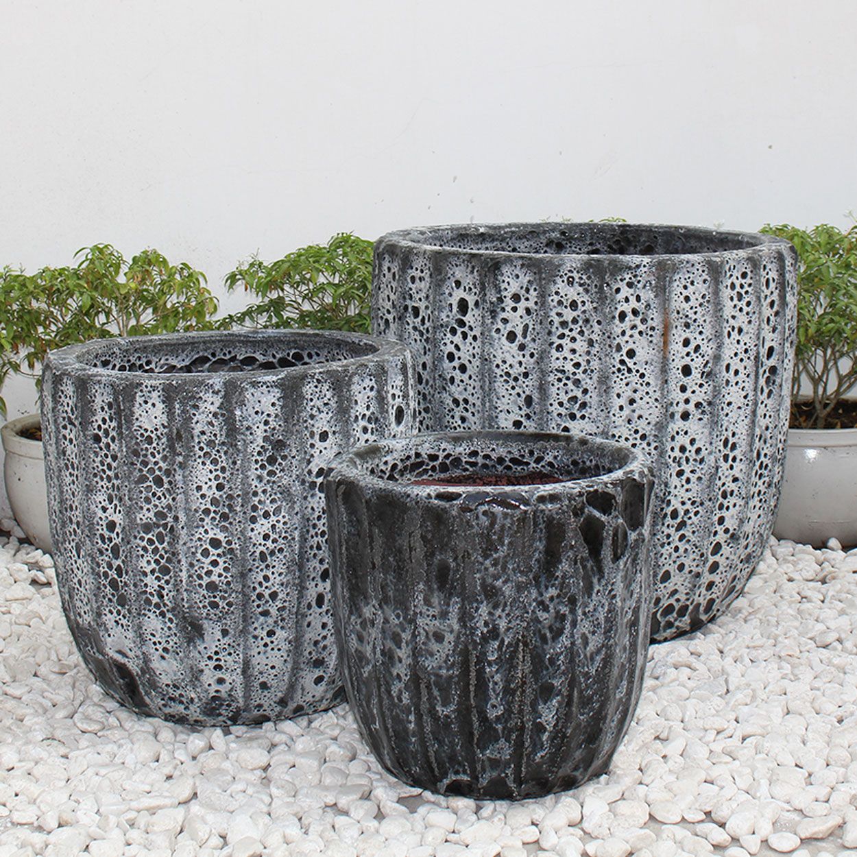 Textured Ceramic Planter | AUV014 